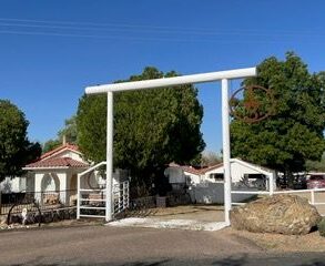 Front Gate with House